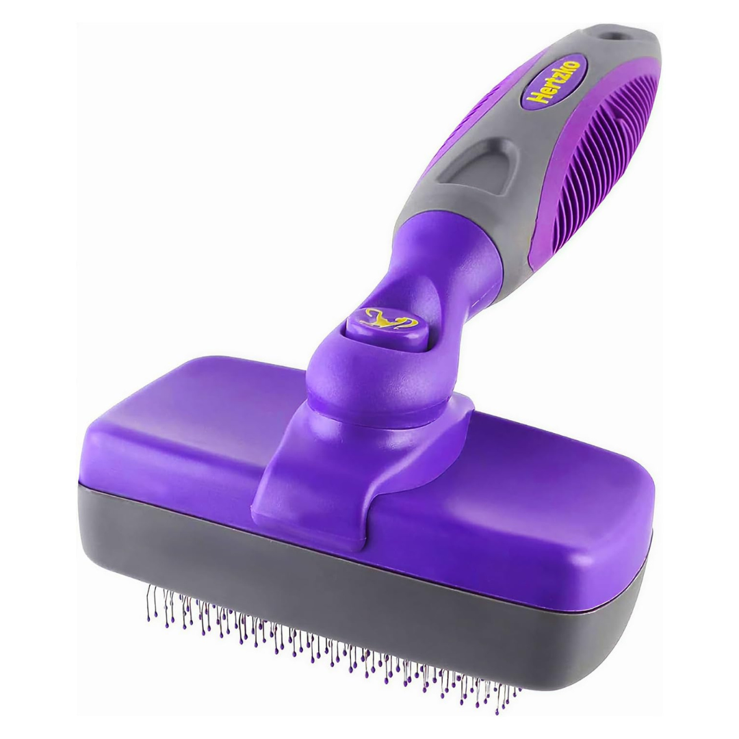 Hertzko Self-Cleaning Slicker Pet Brush (Large)