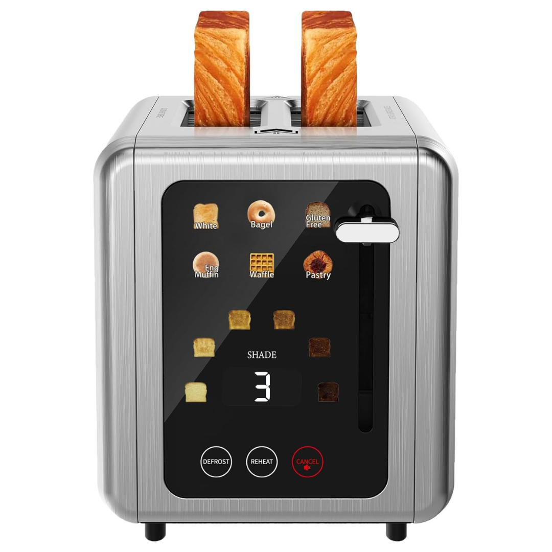 Wunly 2 Slice 5 Functions & Digital Countdown Toasters