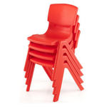 4-Pack Premium 11" H Plastic Stackable School Chairs