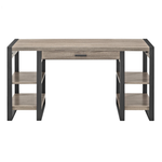 Walker Edison Industrial 4-Shelf Computer Desk With USB Port