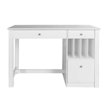 Walker Edison Modern Wood Computer Desk With Keyboard Tray & Drawers