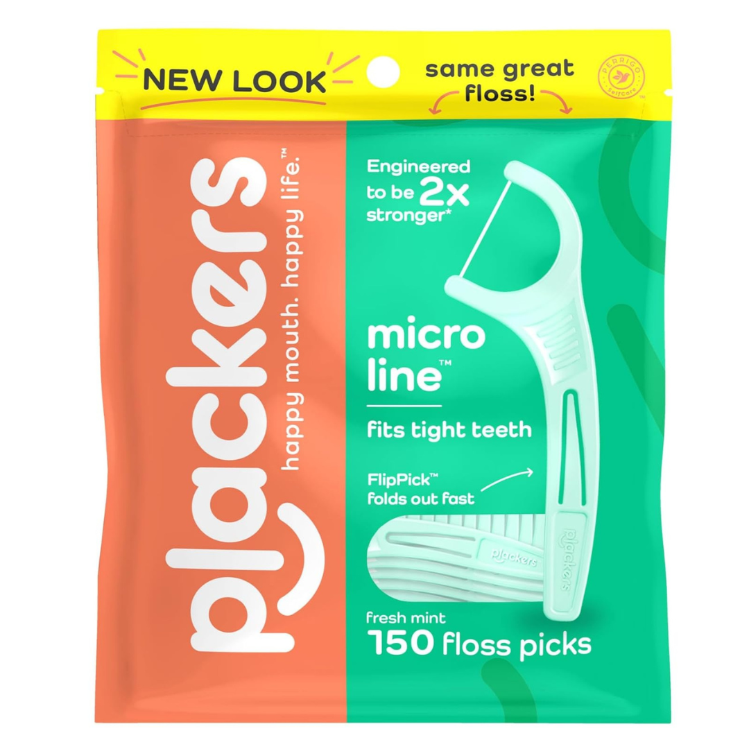 150-Count Plackers Micro Line Dental Floss Picks