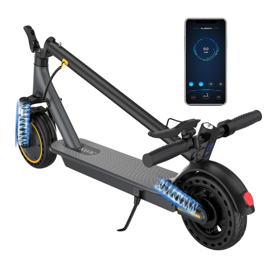 Navic Electric 8.5" Solid Tires Folding Scooter With App