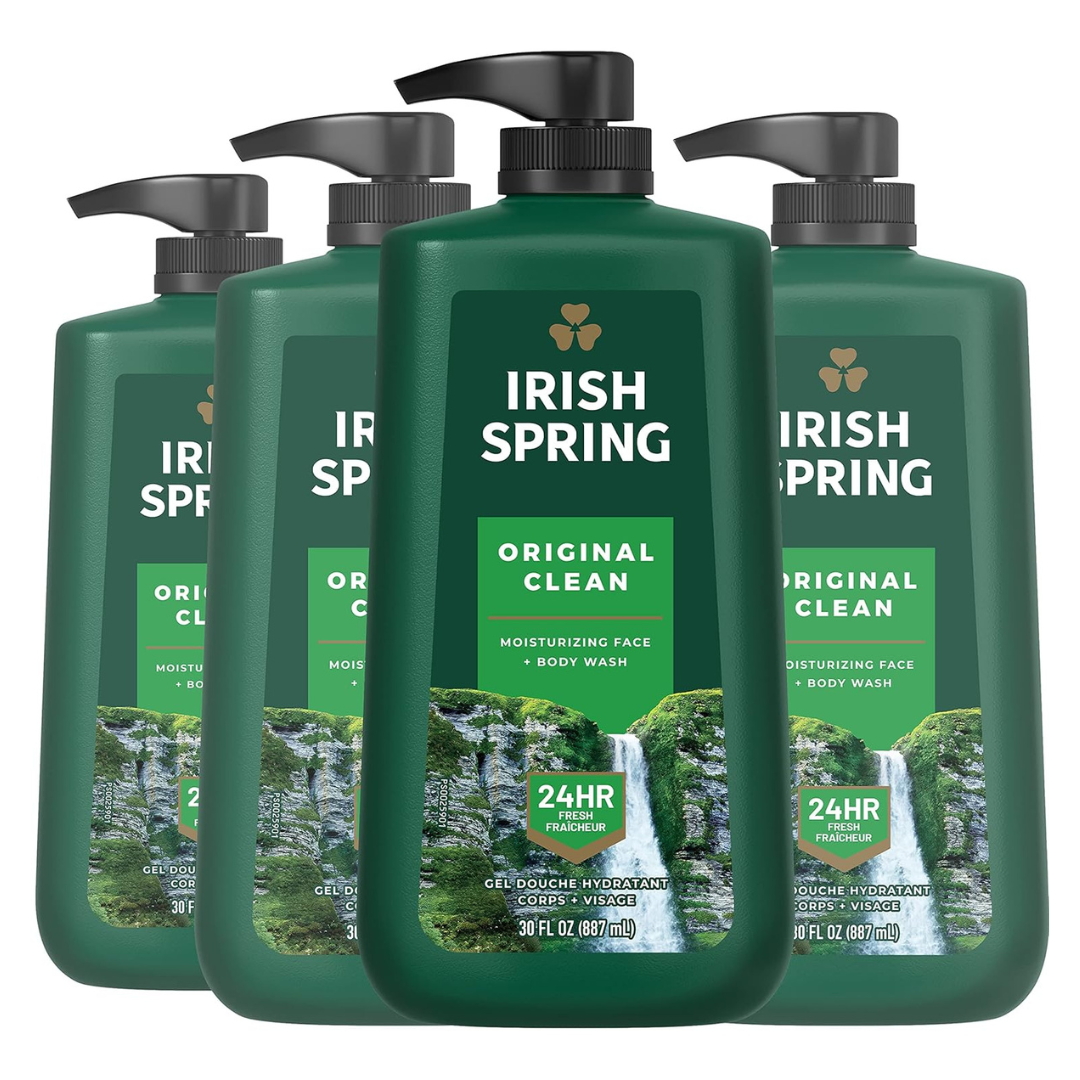4-Pack 30-Oz Irish Spring Original Clean Body Wash