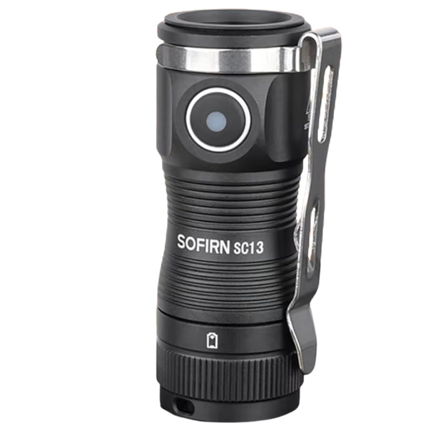 Sofirn SC13 1300lm Rechargeable LED Mini Tactical Flashlight (Black/Green)