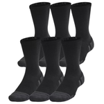 6-Pairs Under Armour UA Performance Tech Unisex Quarter Socks