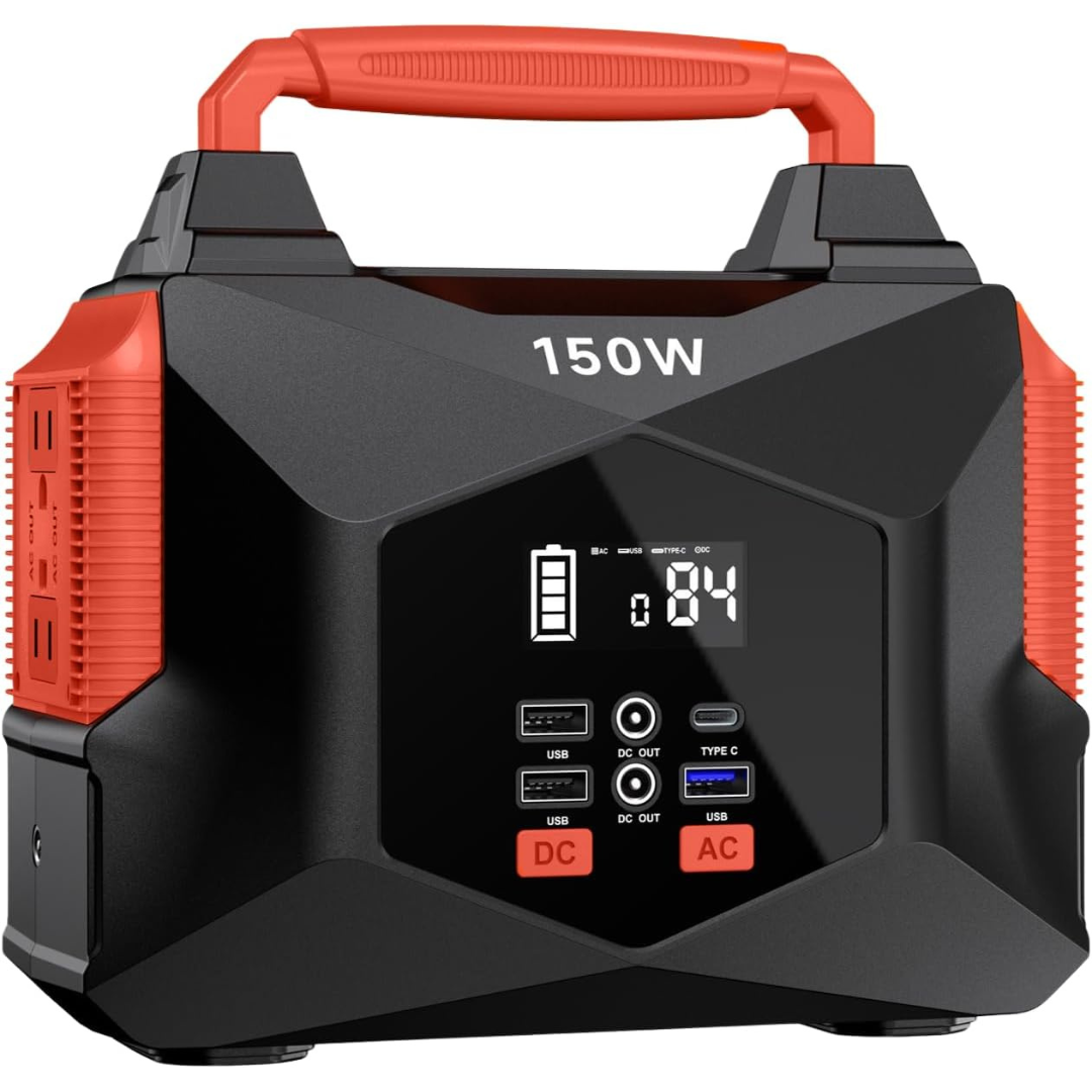 150W 146Wh Portable Power Station Generator With AC Outlet