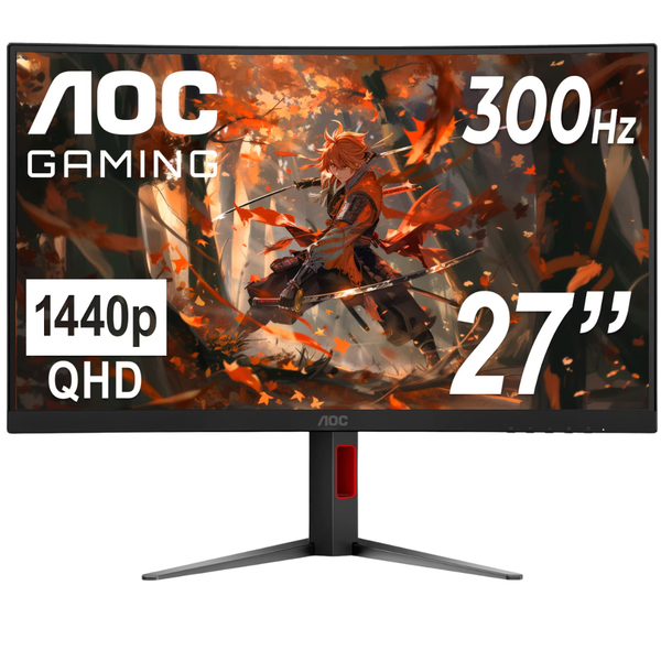 27" AOC CQ27G4ZH Curved WQHD 300 0.3ms VA Gaming Monitor