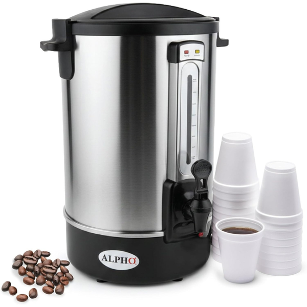 Alpha Living 100 Cups Stainless Steel Large Capacity Electric Kettle