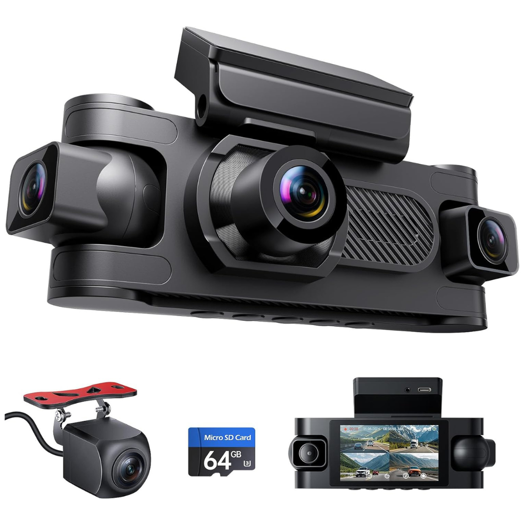 Seventour 4-Channel 1080P Car Dash Camera