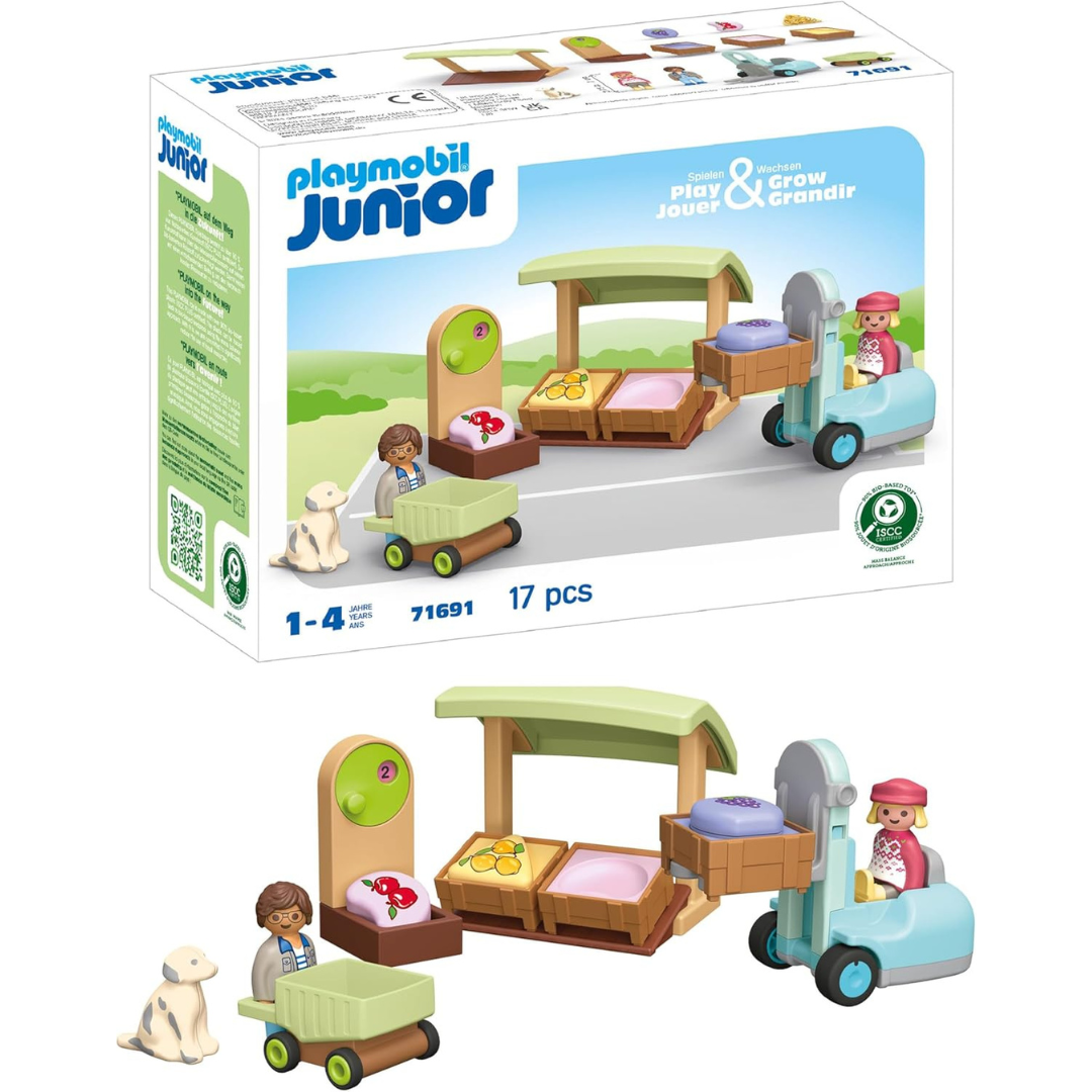 Playmobil Wiltopia Anteater Care With Organic Market Stall & Forklift