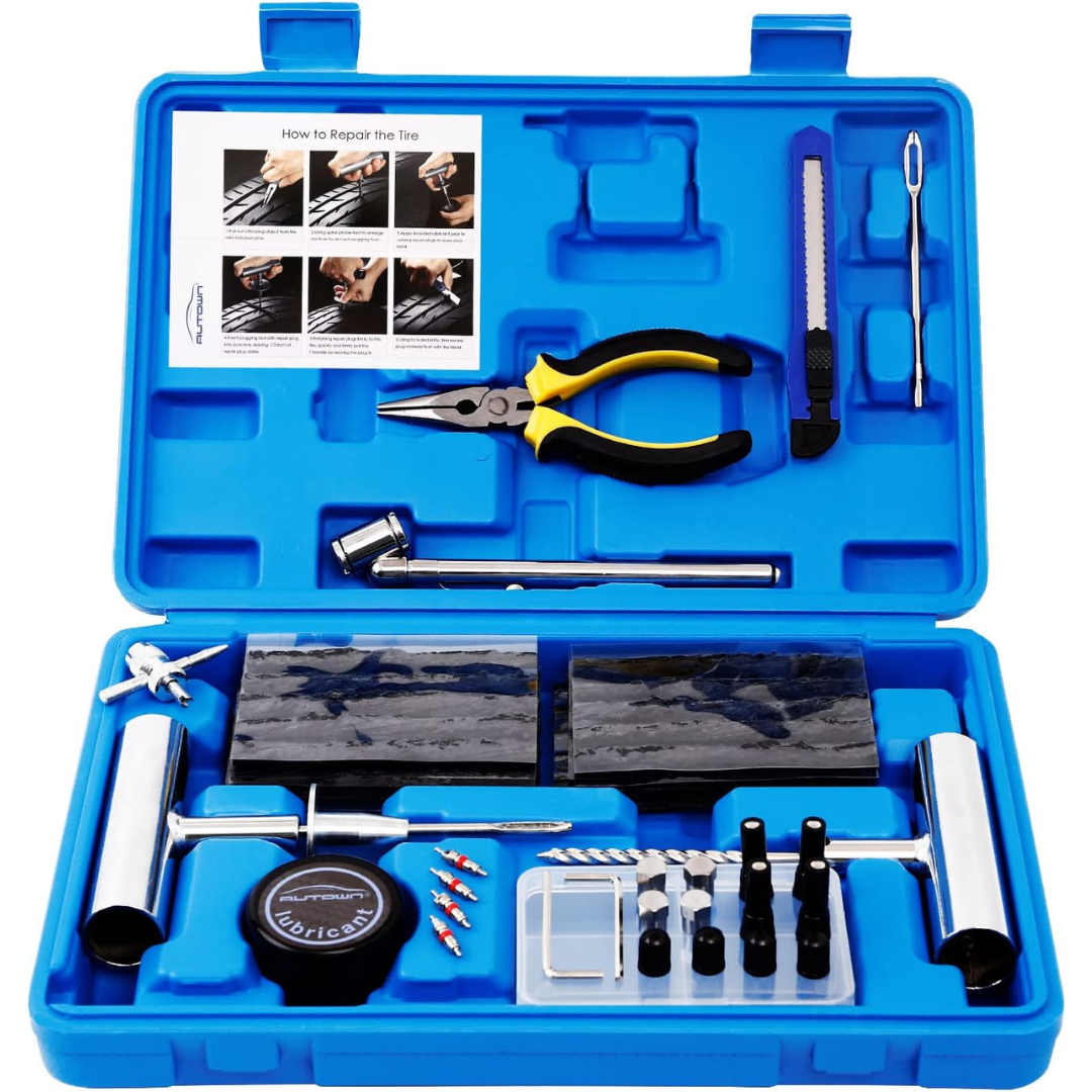 68-Piece Universal Heavy Duty Tire Repair Kit