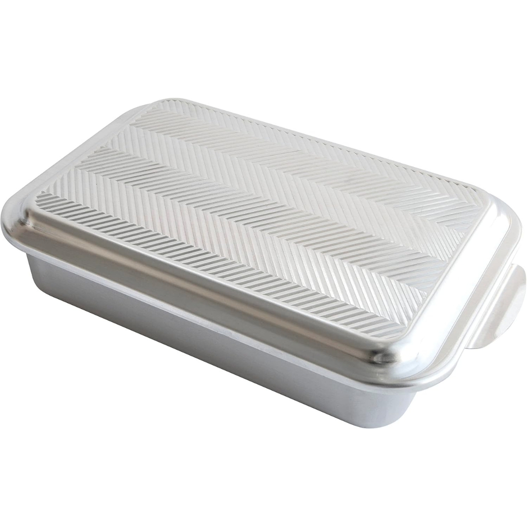 Nordic Ware 9" x 13" Aluminum Baking Pan W/ Prism Metal Lid