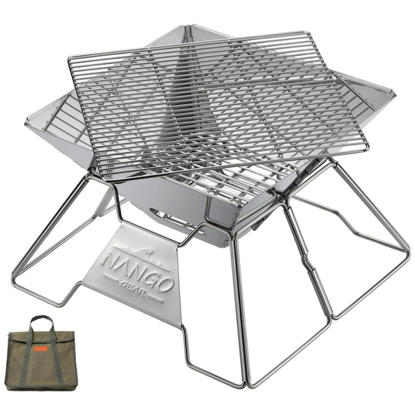 Portable Flatpack Camping BBQ Wood Burning Stove