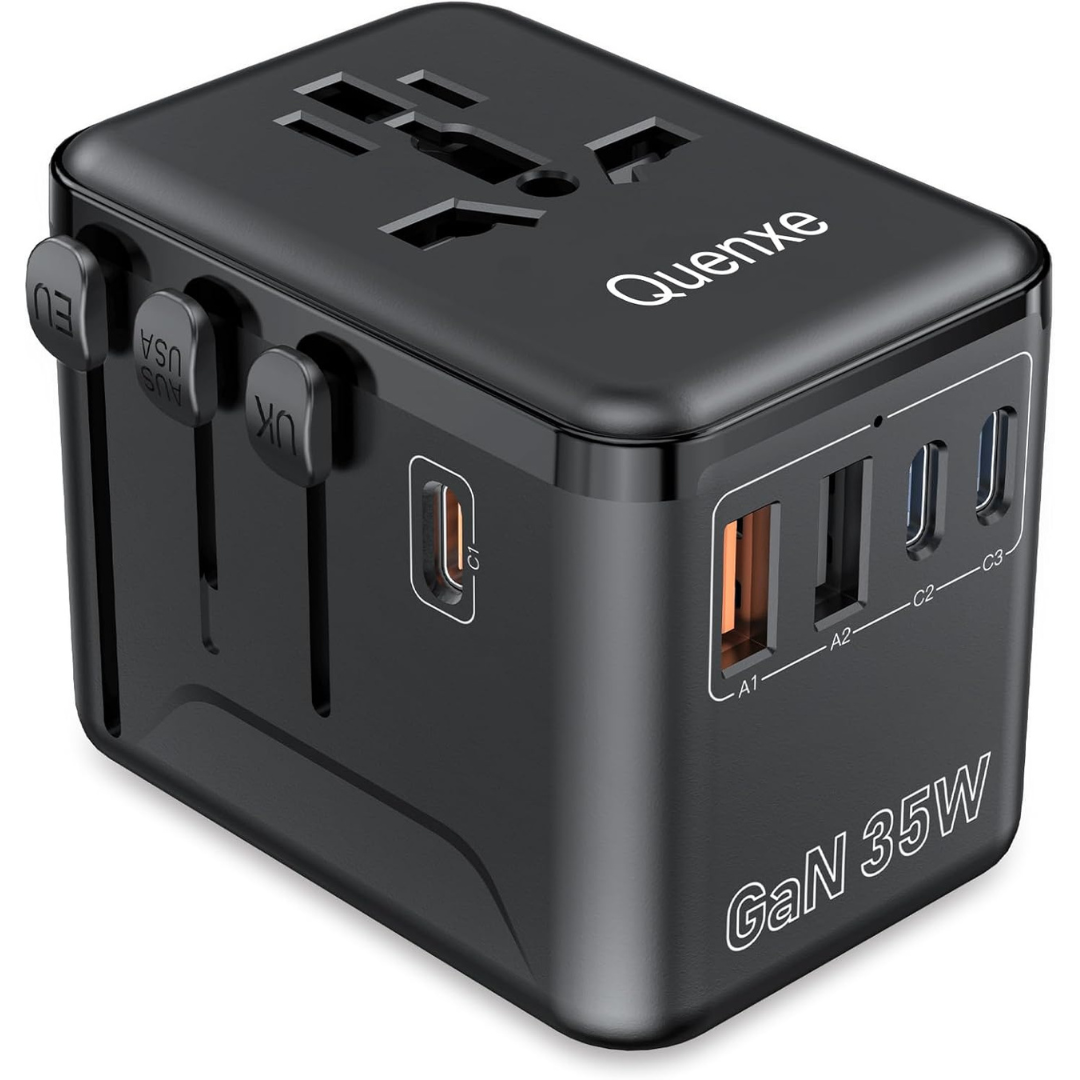 Universal Power Travel Adapter With 35W PD & QC Fast Charging