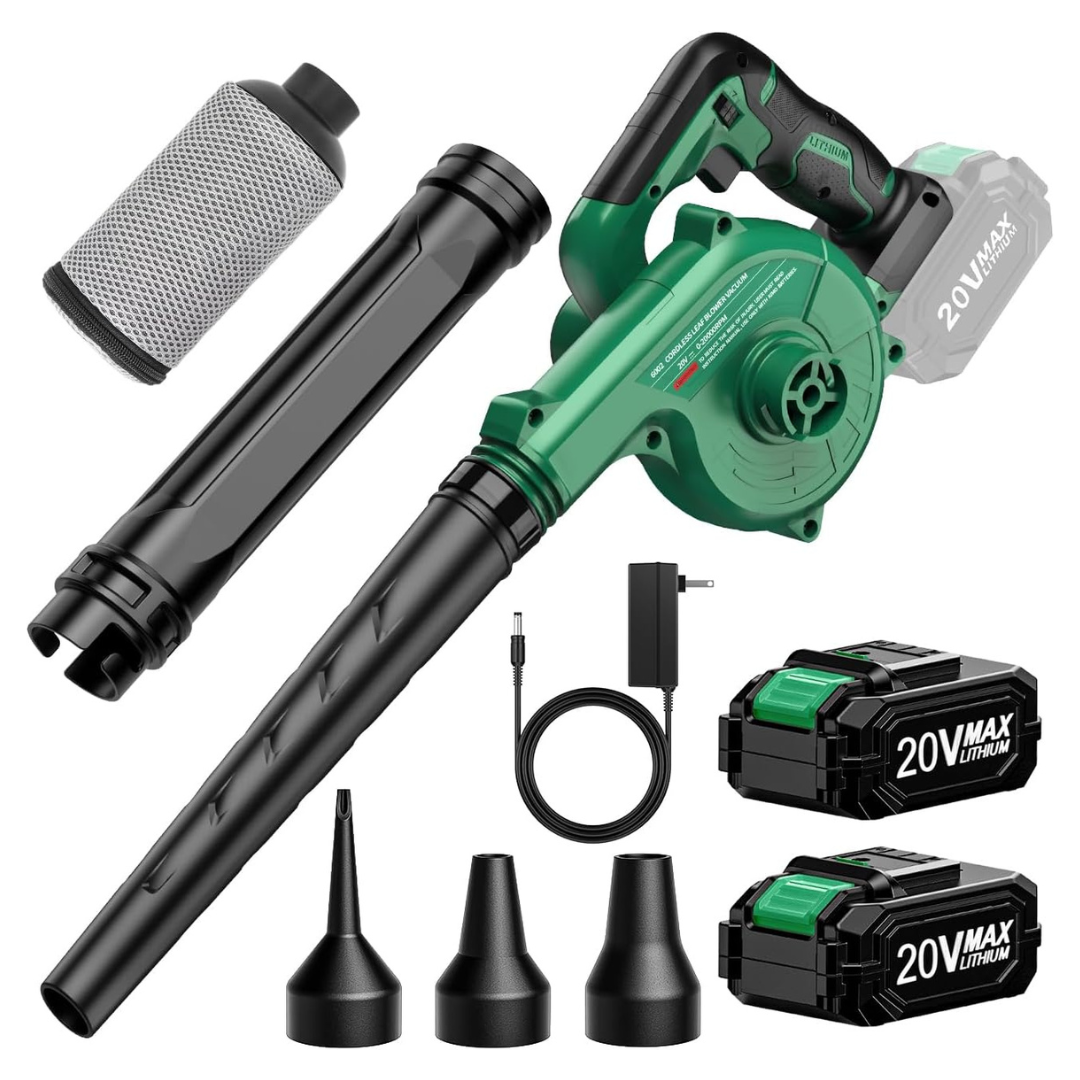 4-in-1 Cordless 2x2000mAh Leaf Blower Vacuum Combo