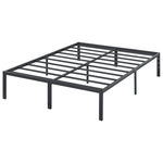 Olee Sleep Cal King Size 18" Steel Slat Anti-Slip Bed Frame