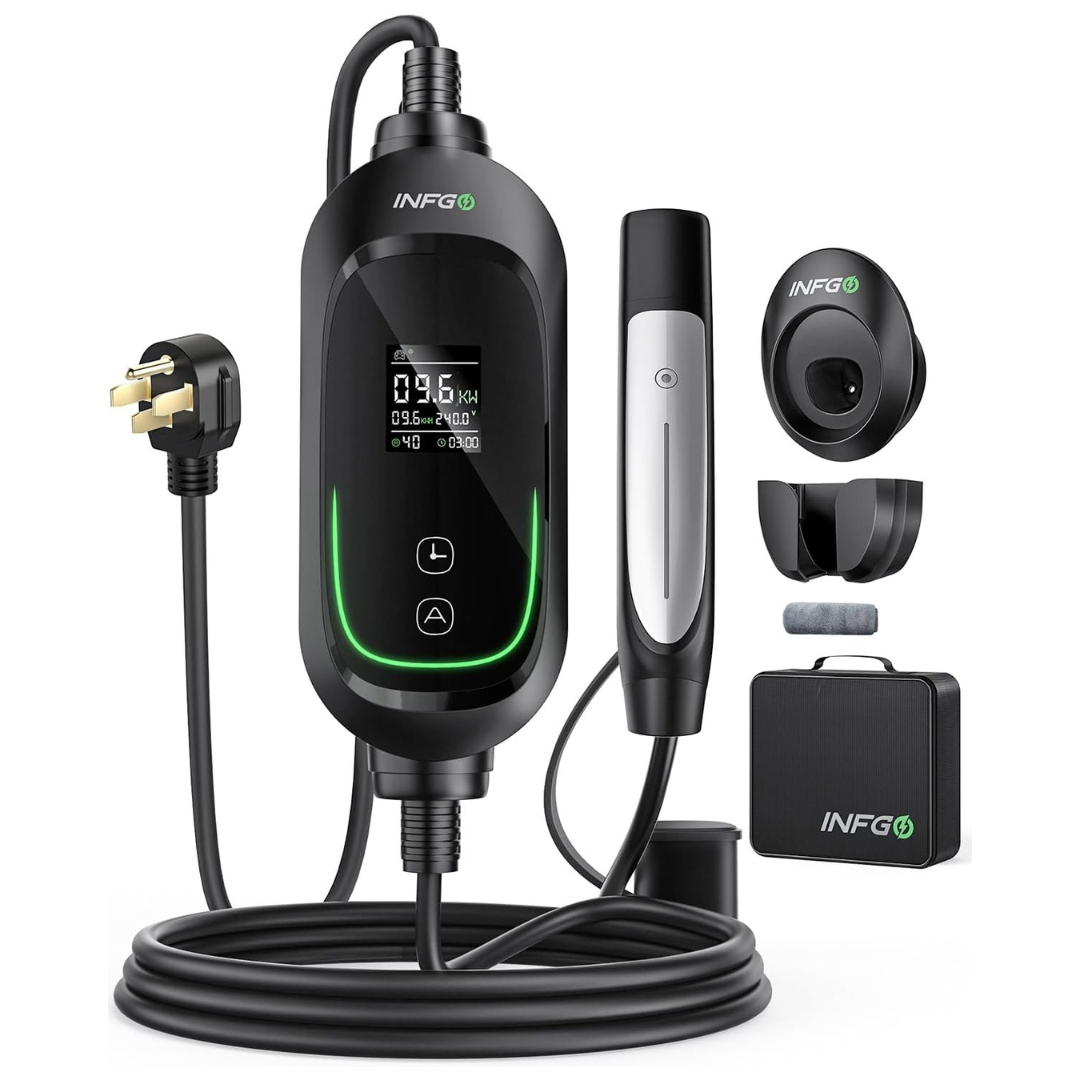INFGO Level 2 40A EV Tesla Charging Station With 25ft Cable