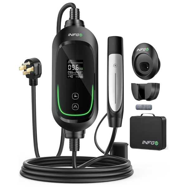 INFGO Level 2 40A EV Tesla Charging Station With 25ft Cable