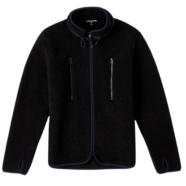 Amazon Essentials Men's Teddy Fleece Full-Zip Mock Neck Jacket