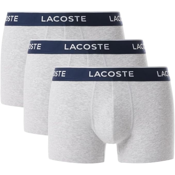 3-Pack Lacoste Men's Cotton Stretch Essentials Trunks
