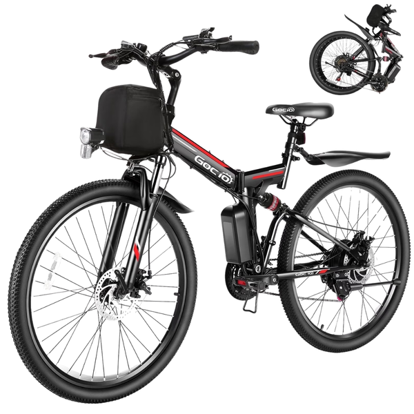 Gocio 500W 26" Adult Electric Bicycles Foldable Ebike