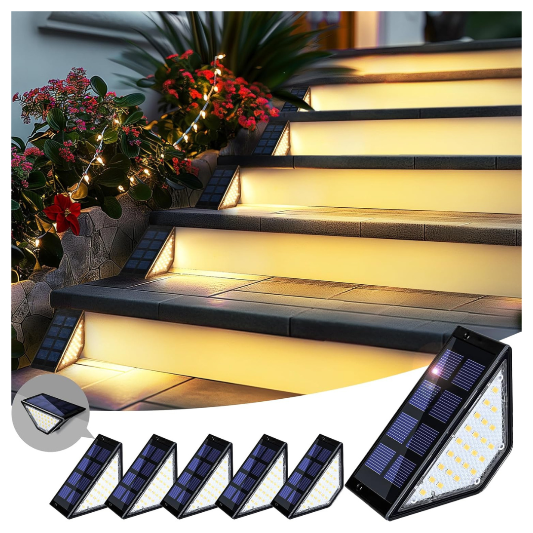 6-Pack Patiowin Solar Step Lights
