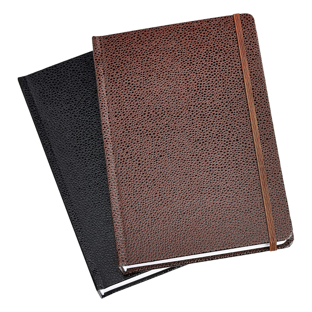 2-Count Amazon Basics 10'' Shagreen Hardcover Journal With Elastic Band