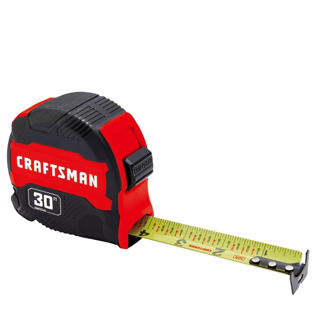 CRAFTSMAN 30-ft Tape Measure With Fraction Markings