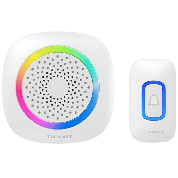 Tecknet 1300 Feet Longest Battery-Powered Wireless Doorbell