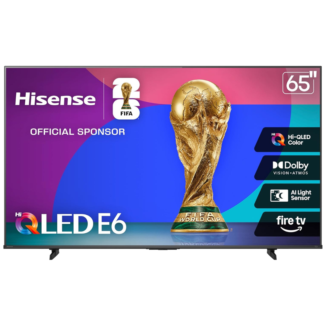 65" Hisense E6 Cinema Series 4K Ultra HDR Smart QLED Fire TV