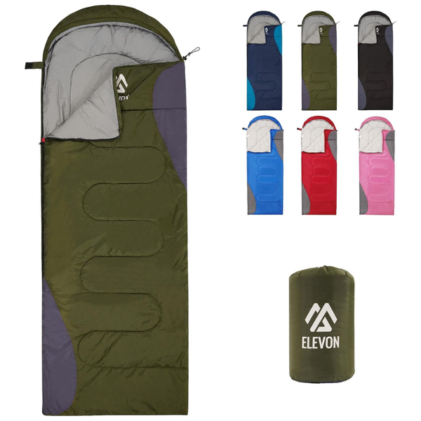 Elevon Portable Waterproof Lightweight Design Sleeping Bag (Green)
