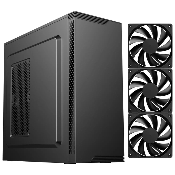 DIYPC DIY-S05-BK Black USB3.0 Steel ATX Mid Tower Computer Case