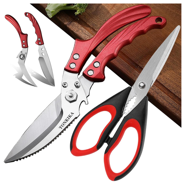 2-Pack Tonkika Professional Heavy Duty Poultry Shears