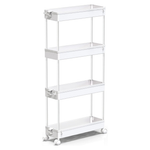 Spacekeeper 4-Tier Slim Rolling Storage Cart (Various)