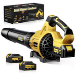 Geveelife 650CFM Cordless Leaf Blower With 2 x 5Ah Batteries & Charger