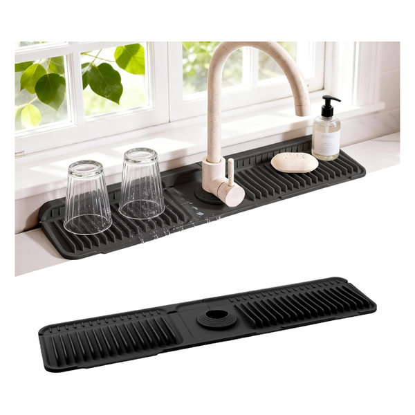 24" x 5.5" Universal Kitchen Bathroom Sink Faucet Mat
