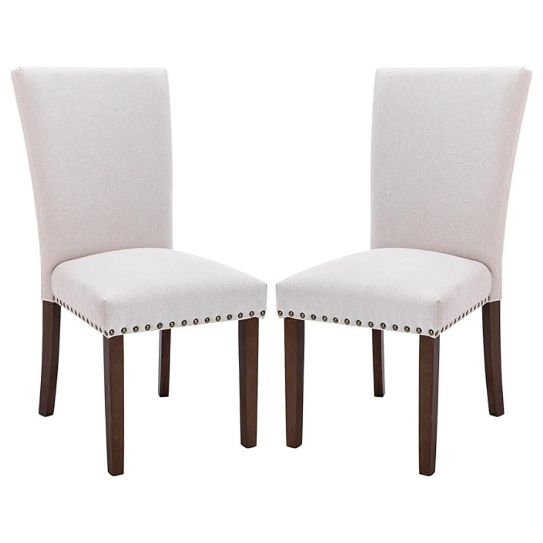 Set Of 4 Colamy Upholstered Dining Chairs With High Back