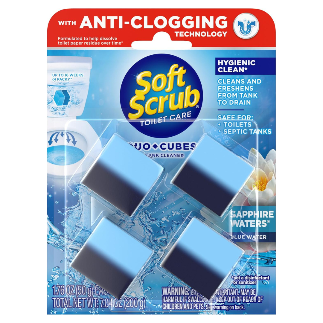 4-Count Soft Scrub Duo-Cubes In-Tank Toilet Cleaner
