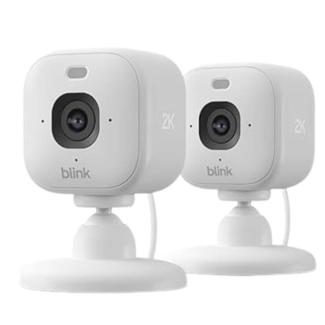 2-Pack Blink Mini 2K+ Indoor Security Camera (2 Colors)