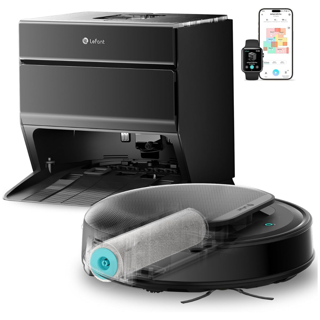 Lefant M5 Pro All-In-One LiDAR Robot Vacuum & Mop W/ 18000Pa Suction