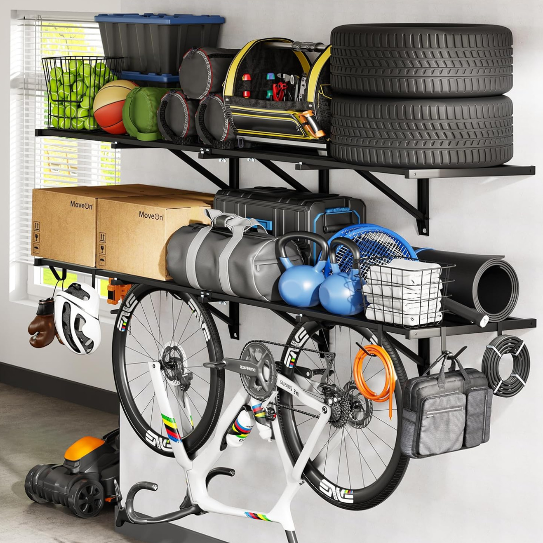 2-Pack FLEXIMOUNTS 2' x 6' Heavy Duty Garage Wall Shelving