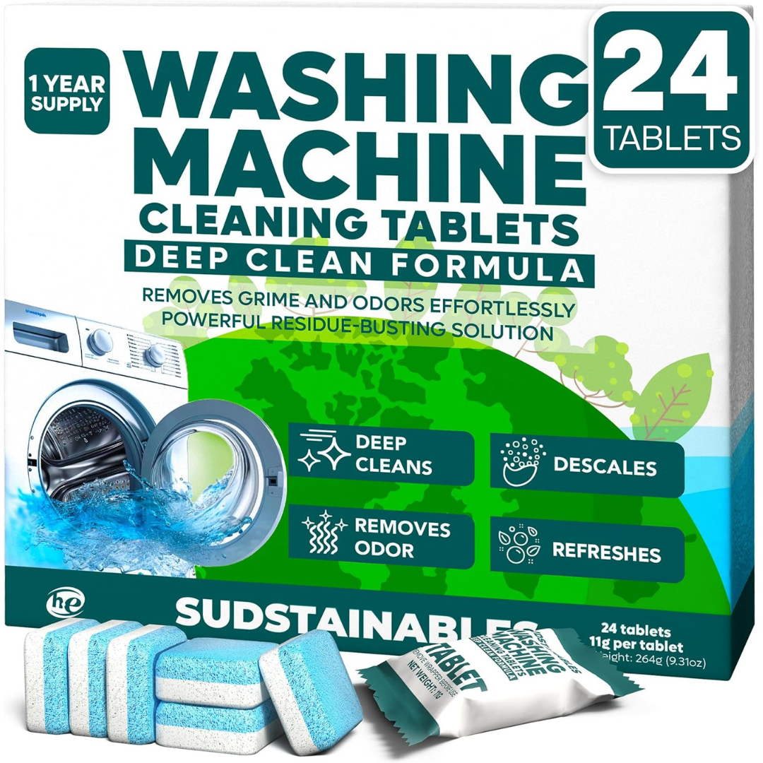 24-Pack Sudstainables Washing Machine Cleaner Tablets