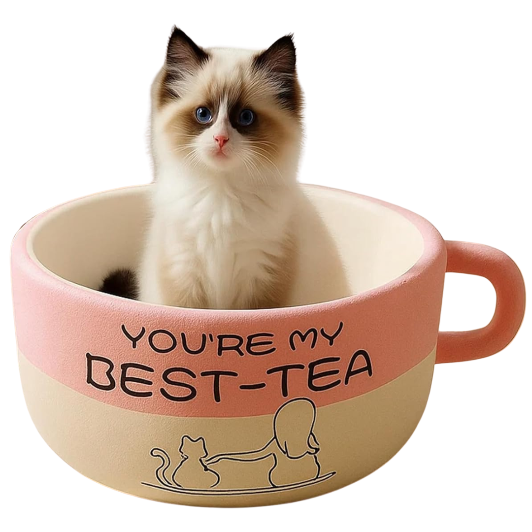 20'' Soft & Cozy Washable Coffee Cup Pet Beds