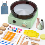 6" Mini Pottery Wheel Kit With 18-Piece Sculpting Tools