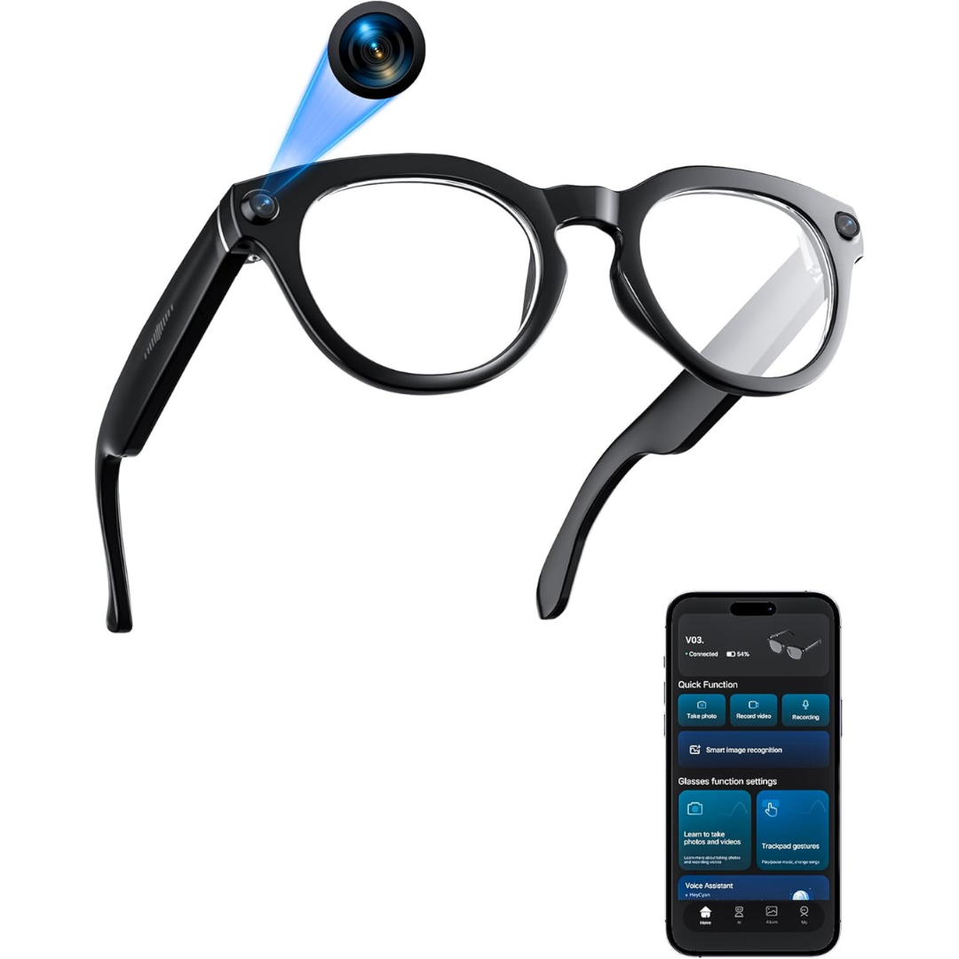AI Smart Glasses With 8MP Camera And Real-Time Translation