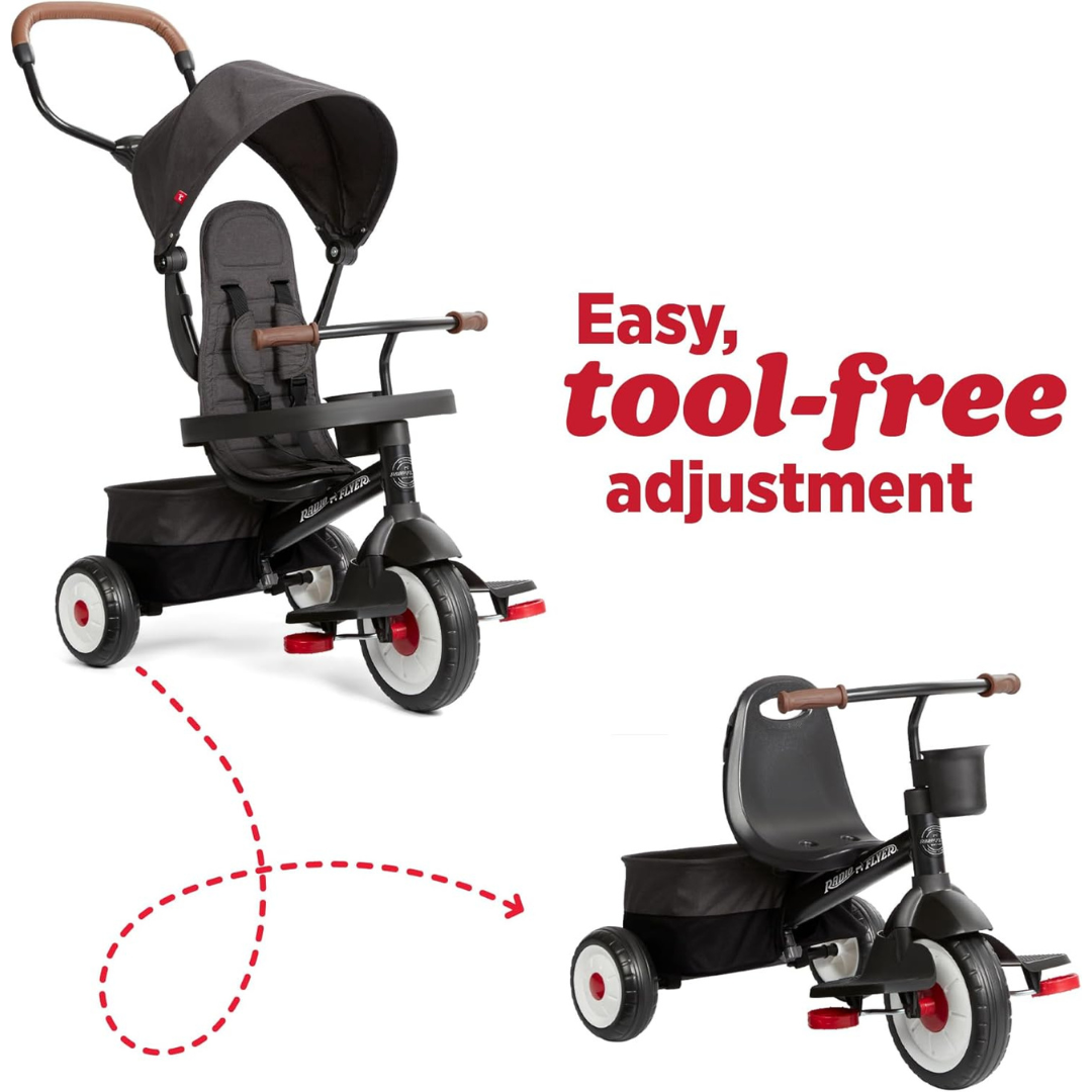 Radio Flyer City 4-in-1 Stroll And Trike Riding Toy
