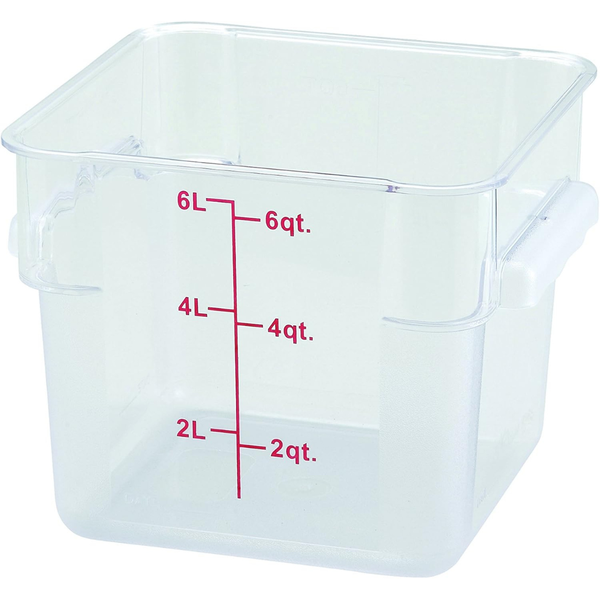 6-Quart Winco Square Storage Container