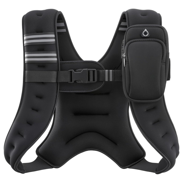 ZELUS 12lb Weighted Vest With Reflective Stripe