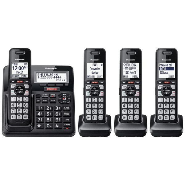 Panasonic Cordless Landline Phones (4 Handsets)
